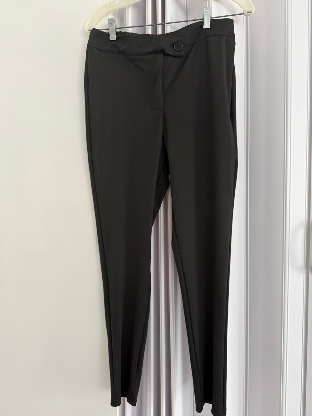 Black Stretch Pants with zipper for Women